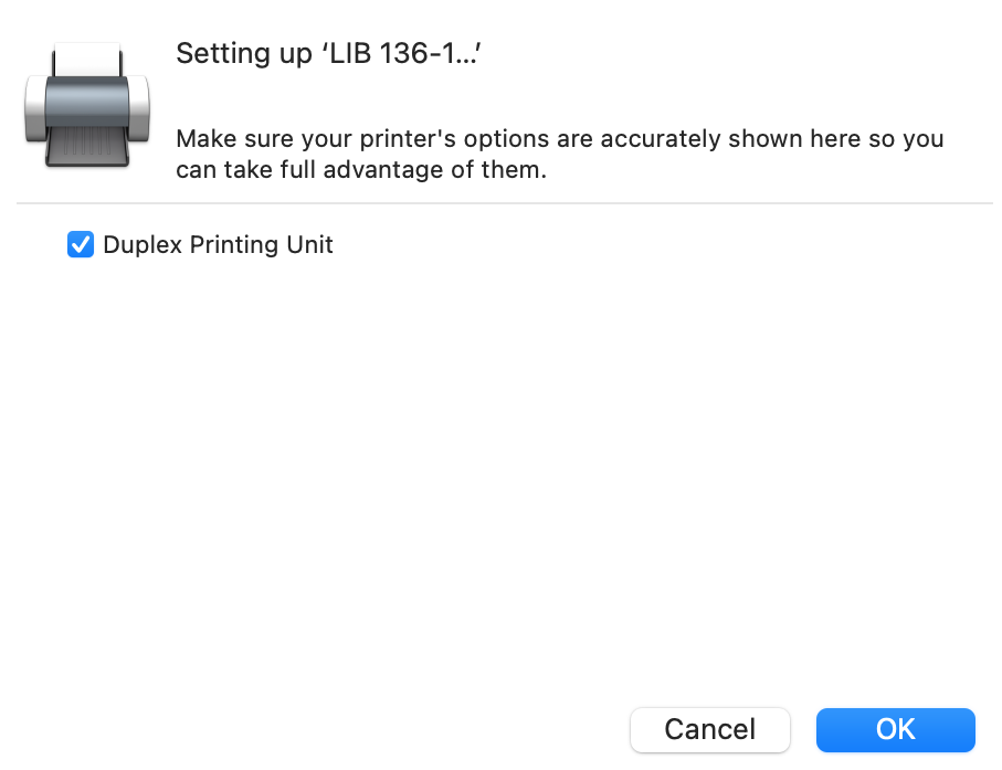 Installing printer manually for mac step 11